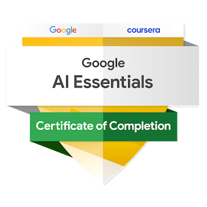 Google AI Essentials Certificate